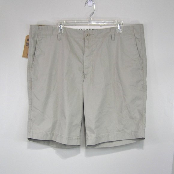 DOCKERS KHAKI SHORTS SIZE 40 FLAT FRONT - Picture 1 of 8
